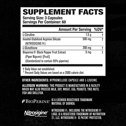 Jacked Factory N.O. XT Nitric Oxide Supplement with Nitrosigine L Arginine, L Citrulline Jacked FactoryBuy Supplements Australia