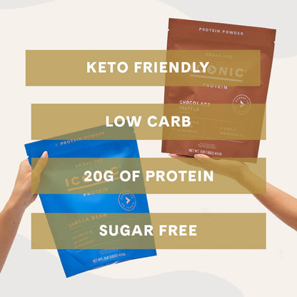 ICONIC Protein Powder, Vanilla Bean - Sugar Free, Low Carb Protein Powder - Lactose Free ICONICBuy Supplements Australia