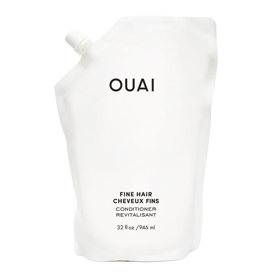 OUAI Fine Hair Conditioner Refill - Volumizing Conditioner Made with Keratin, Biotin and Chia Seed Oil - Adds Softness, Bounce and Volume - Free from Parabens, Sulfates, and Phthalates (32 Oz) OUAIBuy Supplements Australia