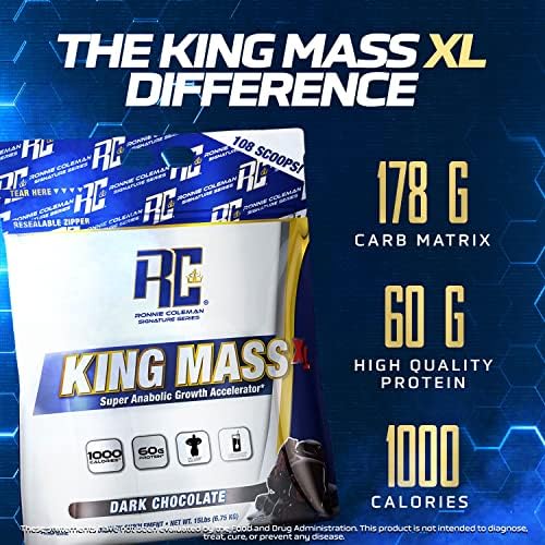Ronnie Coleman Signature Series King Mass XL Protein Powder, Weight and Muscle Gainer Ronnie Coleman Signature SeriesBuy Supplements Australia