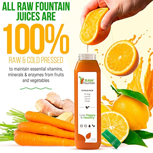 Raw Fountain 7 Day Green Juice Cleanse, All Natural Raw, Vegan Detox, Cold Pressed Raw FountainBuy Supplements Australia