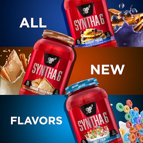 BSN SYNTHA-6 Whey Protein Powder with Micellar Casein, Milk Isolate, Fruity Cereal BSNBuy Supplements Australia