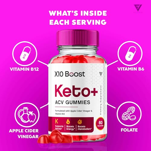 (2 Pack) X10 Boost Keto ACV Gummies, X10 Keto Boost Gummies Advanced Weight Loss FyvusBuy Supplements Australia
