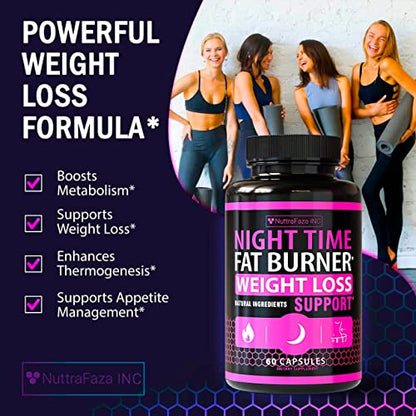 NuttraFaza INC (2 Pack) Night Time Weight Loss Pills for Women Belly Fat Burner NuttraFaza INCBuy Supplements Australia