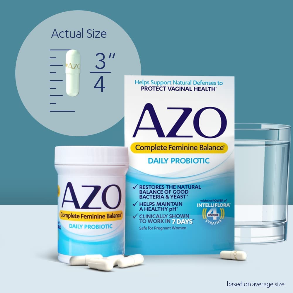 AZO Complete Feminine Balance Daily Probiotics for Women, Clinically Proven & D Mannose Urinary AZOBuy Supplements Australia