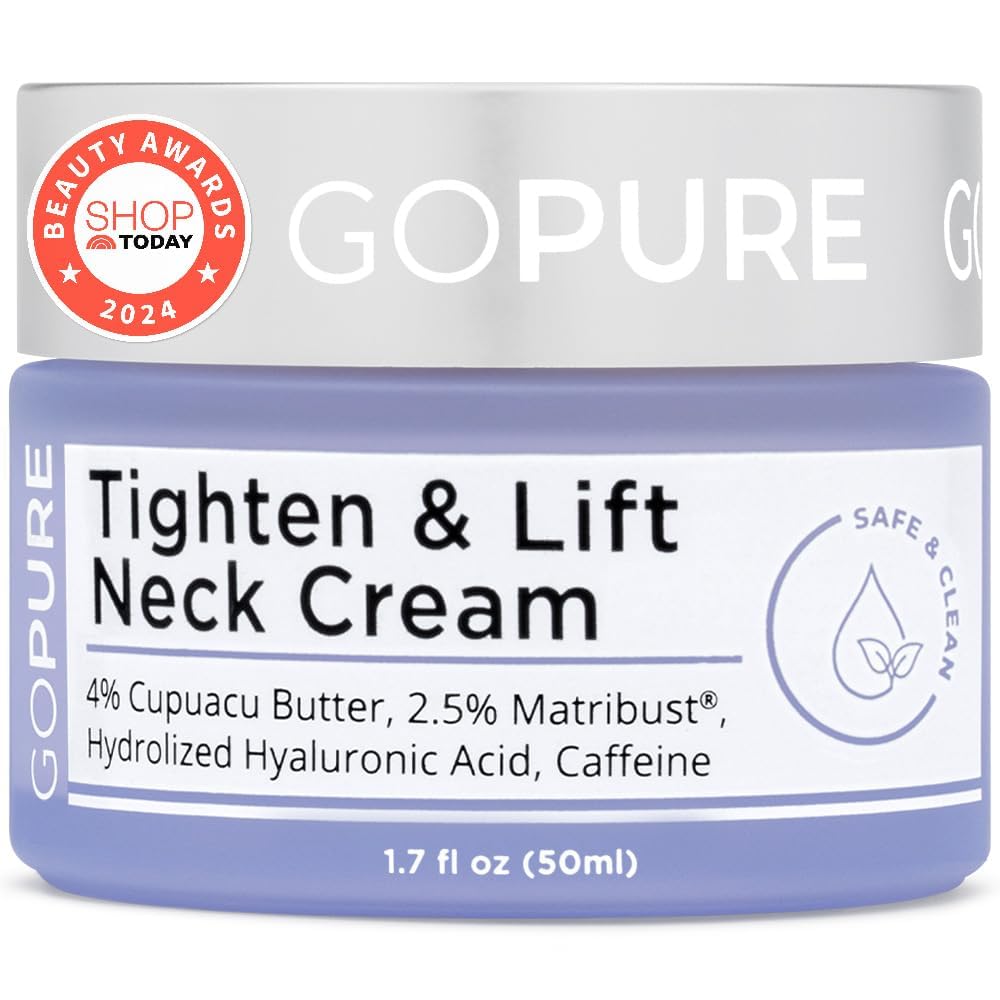 goPure Tighten & Lift Neck & Chest Moisturizer Cream for Visibly Firming, Tightening