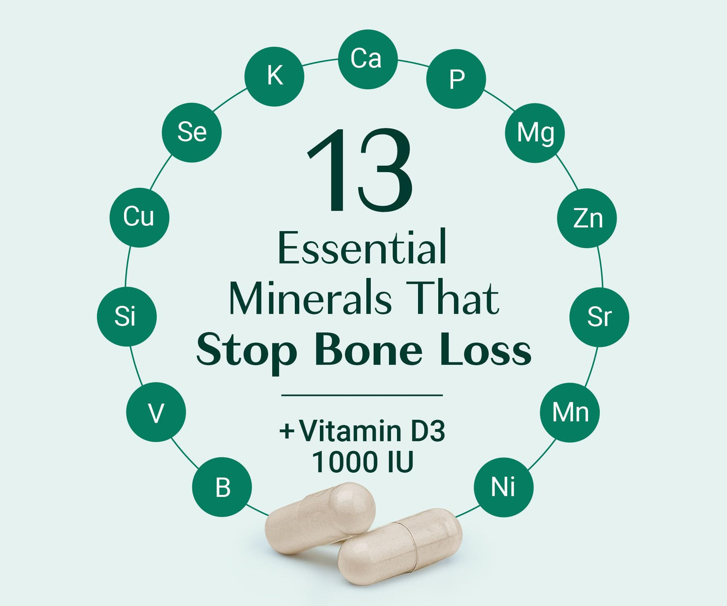 ALGAECAL - Plant Based Calcium Supplement for Women & Men - Organic Calcium 750mg with Vitamin D3 1000 IU, 13 Minerals for Bone Strength