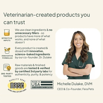 Fera Pets Postbiotics Plus Prebiotics for Dogs & Cats - with Slippery Elm - Promotes Optimal Digestive Health & Inflammatory Response - Enhances Immunity - 120 Scoops Fera PetsBuy Supplements Australia