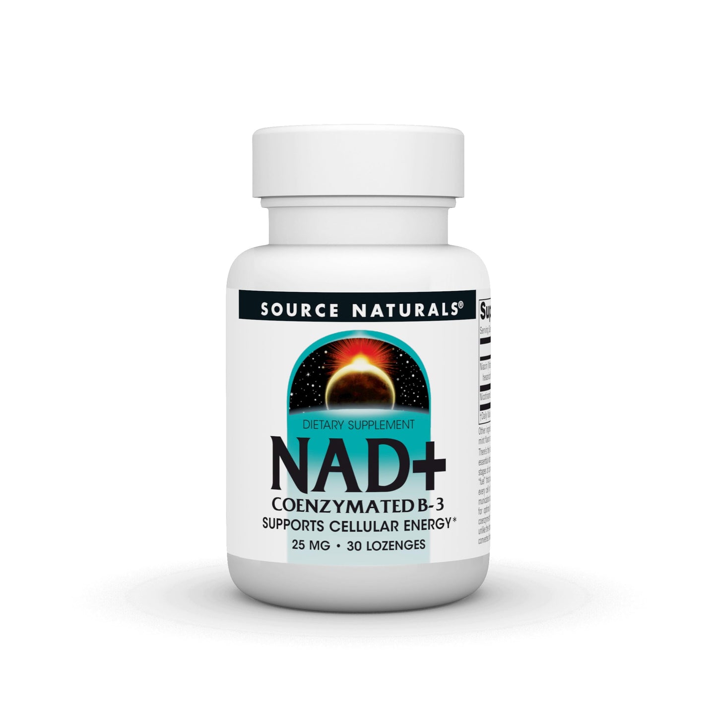 Source Naturals NAD+, Coenzymated B-3, Supports Cellular Energy*, 25 mg - 30 Lozenges Source NaturalsBuy Supplements Australia