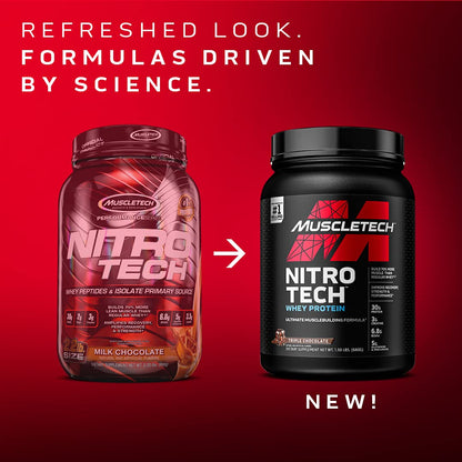 Whey Protein Powder MuscleTech Nitro-Tech Whey Protein Isolate & Peptides Protein MuscletechBuy Supplements Australia