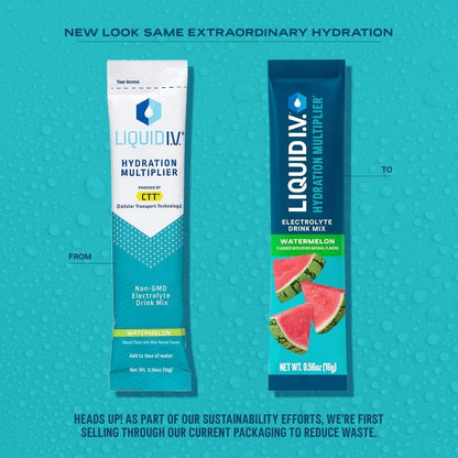 Liquid I.V.® Hydration Multiplier - Watermelon | Electrolyte Powder Drink Mix | 3 Pack (48 Servings) Liquid I.V.Buy Supplements Australia