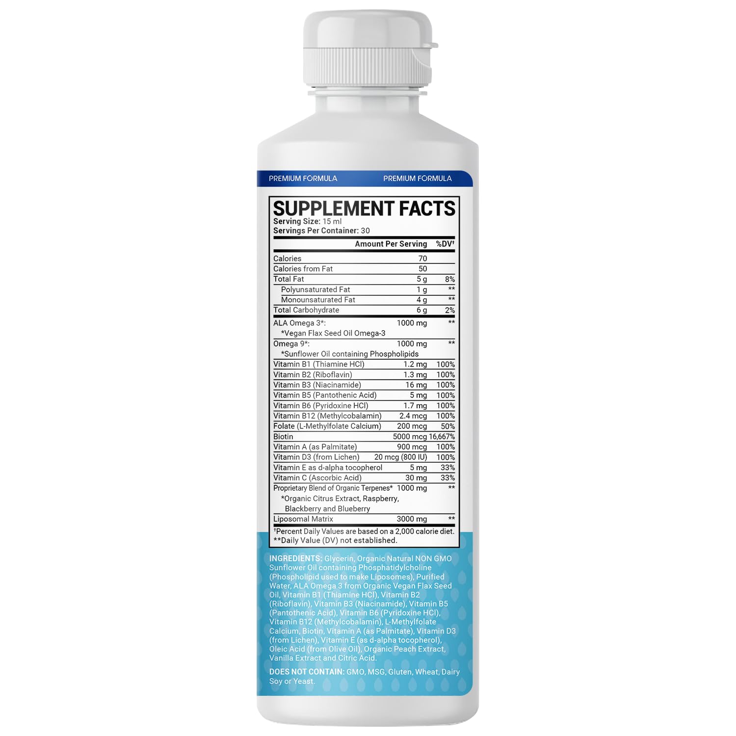 oppuland - Men's Multivitamin - Liquid Supplement - Liposomal Delivery - Daily Multi Vitamin with Biotin B Complex Omega-3 - Hair & Nail Support Vitamin oppulandBuy Supplements Australia