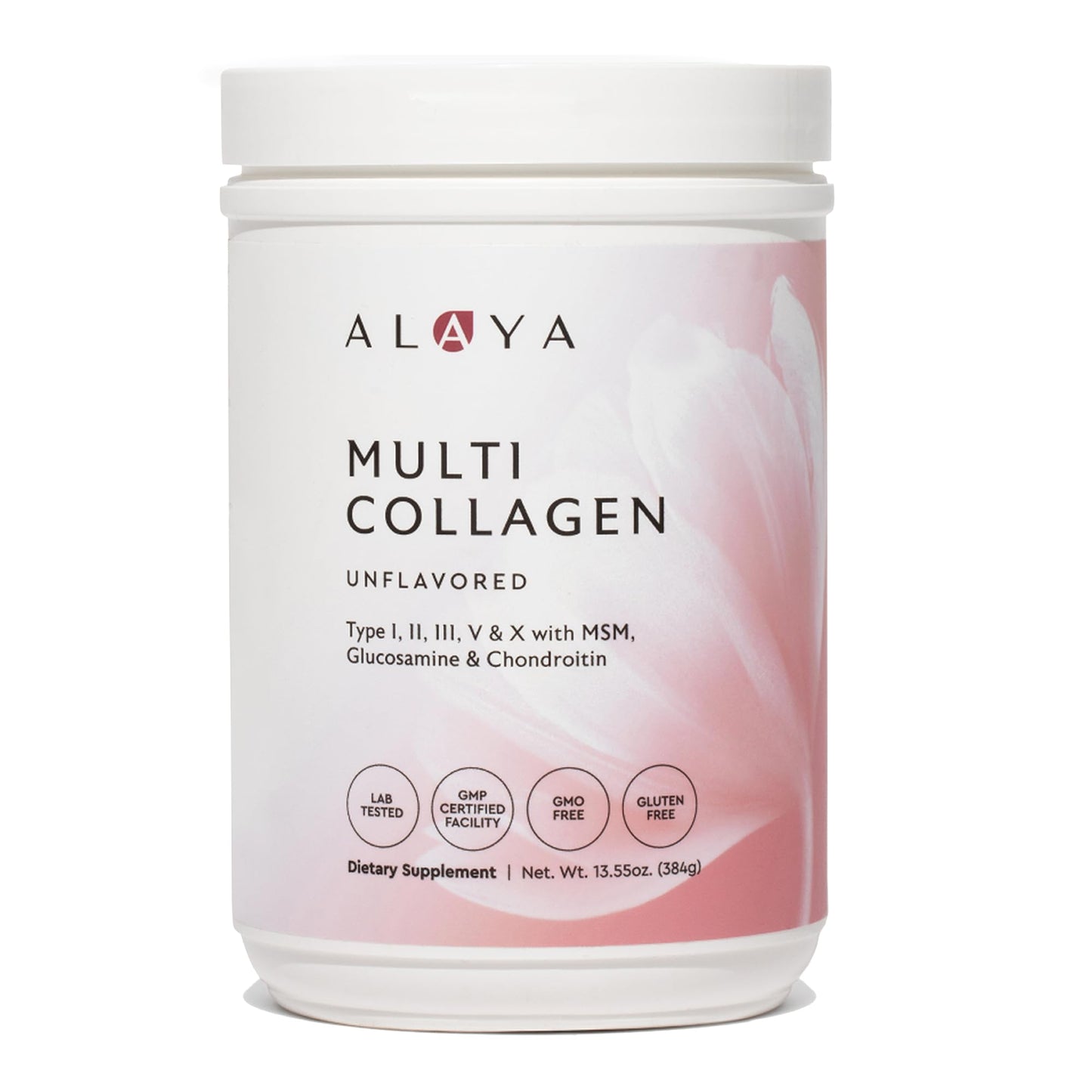 Alaya Multi Collagen Powder - Type I, II, III, V, X Hydrolyzed Collagen Peptides Protein Powder Supplement with MSM + GC (Unflavored) - NSF Certified - (40 Servings) Alaya Naturals buy supplements Au