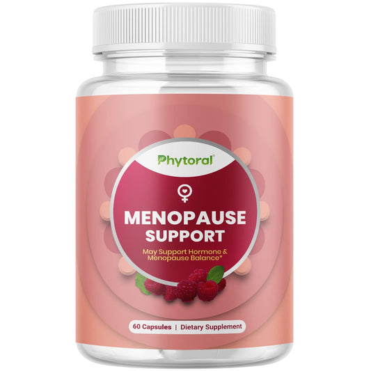 Phytoral Complete Herbal Menopause Supplement for Women - Female Hormone Balance Capsules for Night Sweats Hot Flashes & Mood Swings with Dong Quai, Chaste Berry & Black Cohosh Root - 60 Count Pack PhytoralBuy Supplements Australia