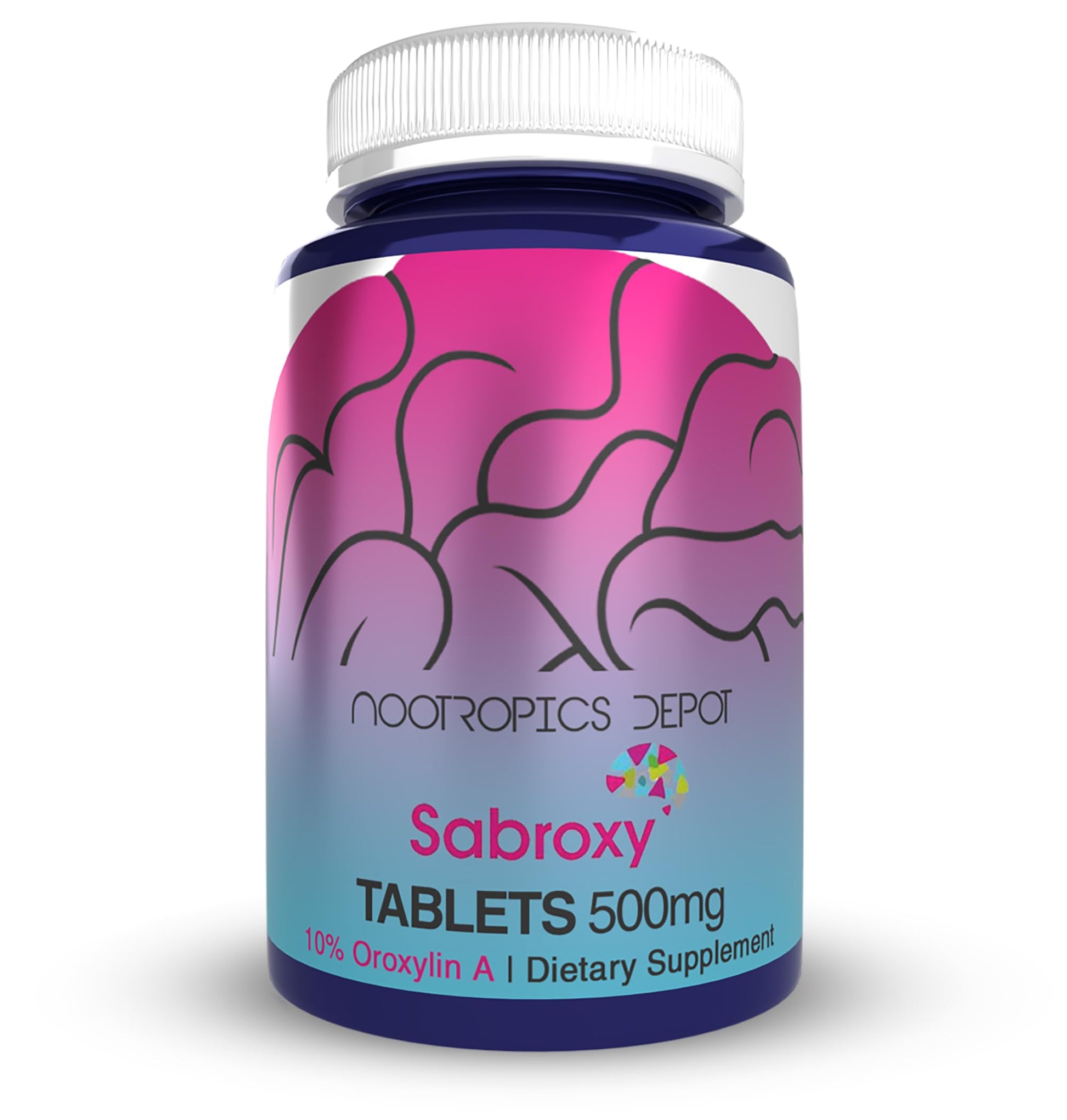 Nootropics Depot Sabroxy® Tablets | 500mg | 30 Count | Minimum 10% Oroxylin-A | Oroxylum indicum | May Help Promote Focus & Motivation | May Help Promote Cognitive Function Nootropics DepotBuy Supplements Australia