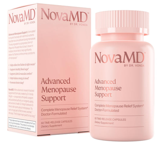 NOVAMD by Dr. Vonda | Clinically Proven Menopause Supplement For Weight Gain, Hot Flashes
