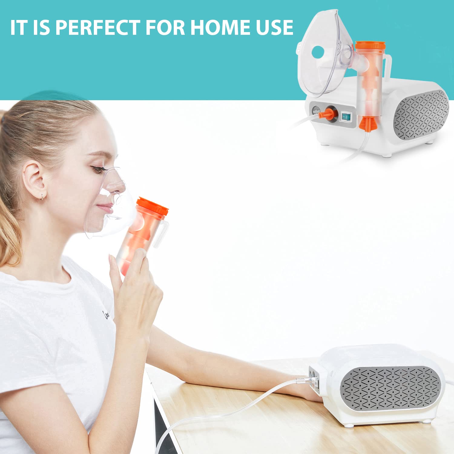MAYLUCK Portable Compressor Nebulizer, Nebulizer Machine with 1 Set MayluckBuy Supplements Australia