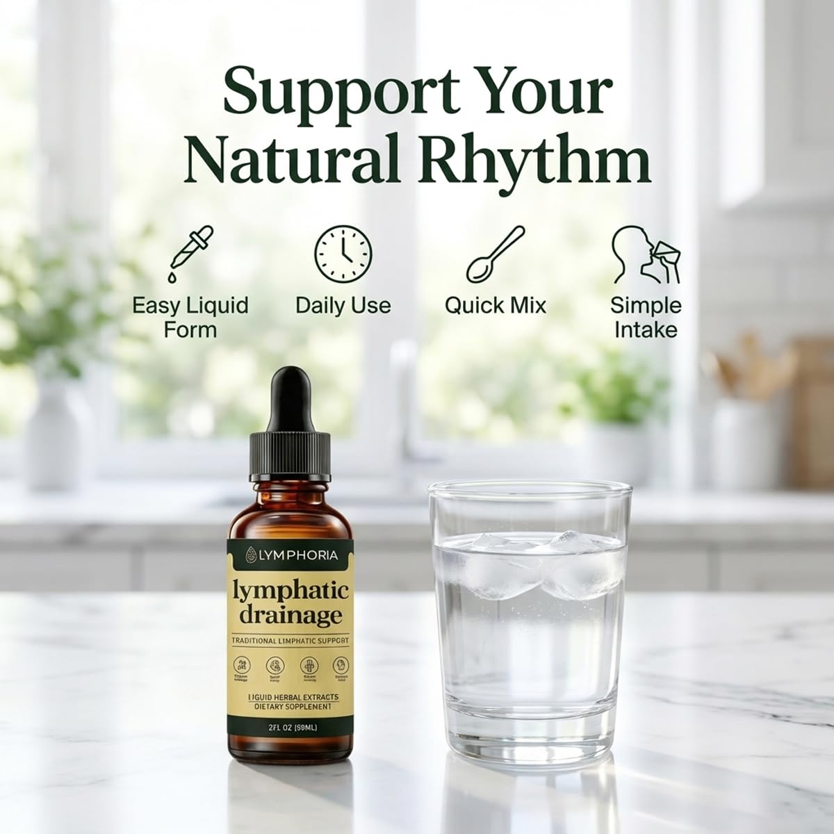 Lymphoria Lymphatic Drainage Drops, Lymphatic System Support, Immune System, Vegan & Non-GMO, Natural Herbal Blends(59ML/2FL.OZ) 2 tebazoew buy supplements Au