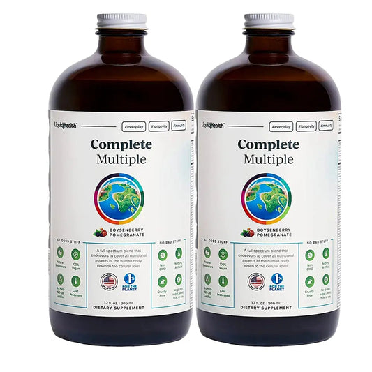 LIQUIDHEALTH Complete Multiple Adult Liquid Multivitamin - Essential Vitamins, Minerals & Nutrients, Immune Support, Gut Health, Energy, Detox LIQUIDHEALTH