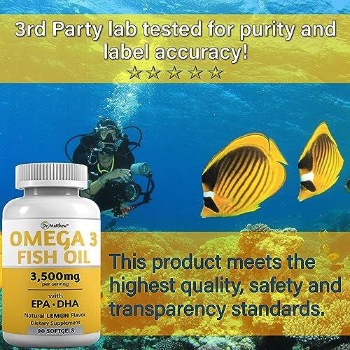 Burpless Fish Oil Pills. Triple Strength Omega 3 Fish Oil Burpless. EPA DHA Omega 3 Supplement Dr. MatthewBuy Supplements Australia
