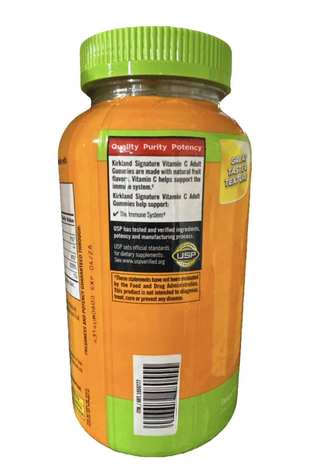 Kirkland Signature Vitamin C Adult Gummies 250 mg, 180 Count KIRKLANDBuy Supplements Australia