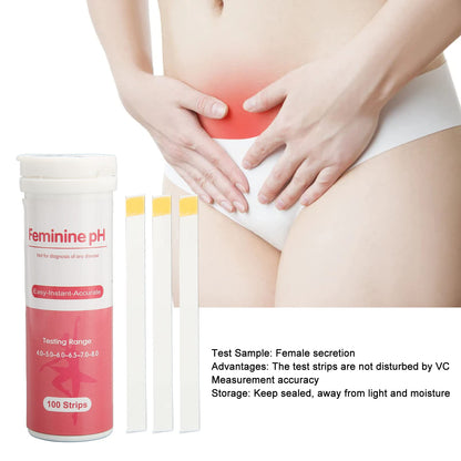 100 Vaginal Test Strips Check PH Level for Female Health, Accurate & Easy to Use, Monitor Gynecologic BetuedBuy Supplements Australia