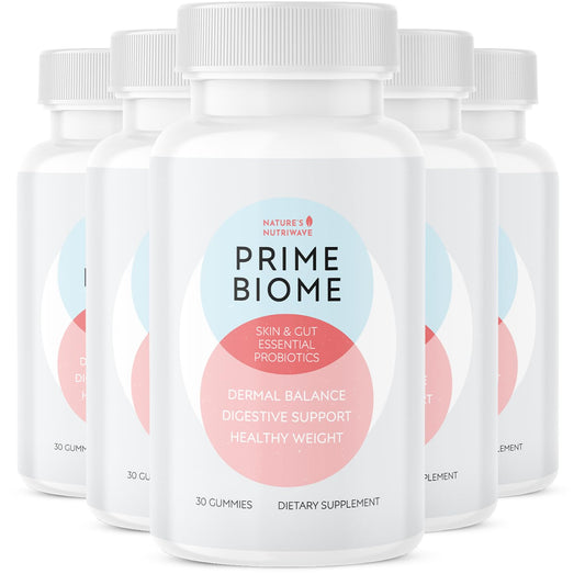 Nature’s NutriWave PrimeBiome Probiotic Gummies – Plant-Based Blend with Inulin, Lion’s Mane, Ginger & More– Non-GMO, No Stimulants, GMP Certified – 30 Gummies, 6 Month Supply Nature’s NutriWaveBuy Supplements Australia