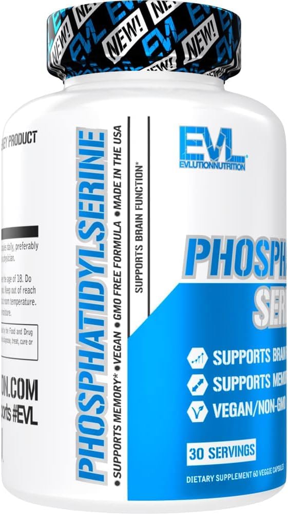 PhosphatidylSerine Nootropics Brain Support Supplement - Advanced Anti Aging Brain Health Supplement for Adults - Memory and Focus with Phosphatidylserine 300mg - EVL Vegan Non-GMO EvlutionBuy Supplements Australia