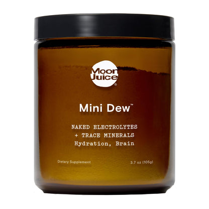 Moon Juice Mini Dew Electrolytes Powder - Sugar Free Minerals & Electrolyte Hydration Powder for Instant Hydration & Brain Support - Magnesium, Calcium, Potassium, Pink Salt, Unflavored, 30 Servings Moon JuiceBuy Supplements Australia