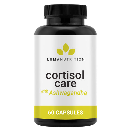 Luma Nutrition Cortisol Reducer and Manager - Ashwagandha + L-Theanine - Cortisol Supplements for Women and Men - Stress Relief, Restful Sleep, Detox, Lower and Control - 60 Capsules Luma NutritionBuy Supplements Australia