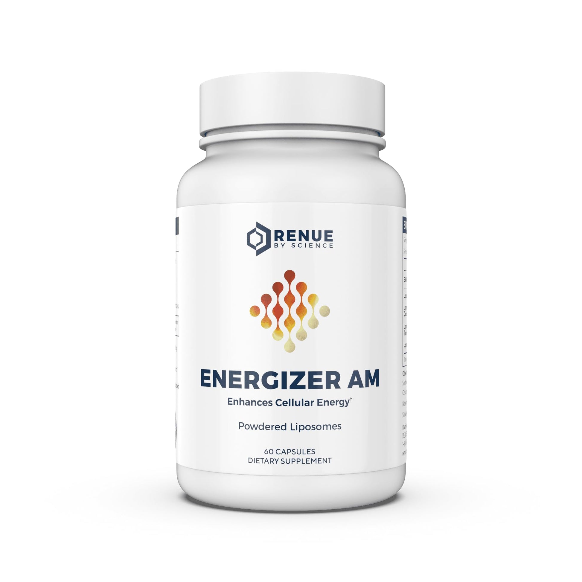 Renue By Science Energizer AM | Liposomal Resveratrol Hesperidin & Green Tea Supplement | 60 Capsules with Trans Resveratrol (65mg) Hesperidin (150mg) Green Tea Extract (35mg) - Non-GMO | Made in USA Renue By ScienceBuy Supplements Australia