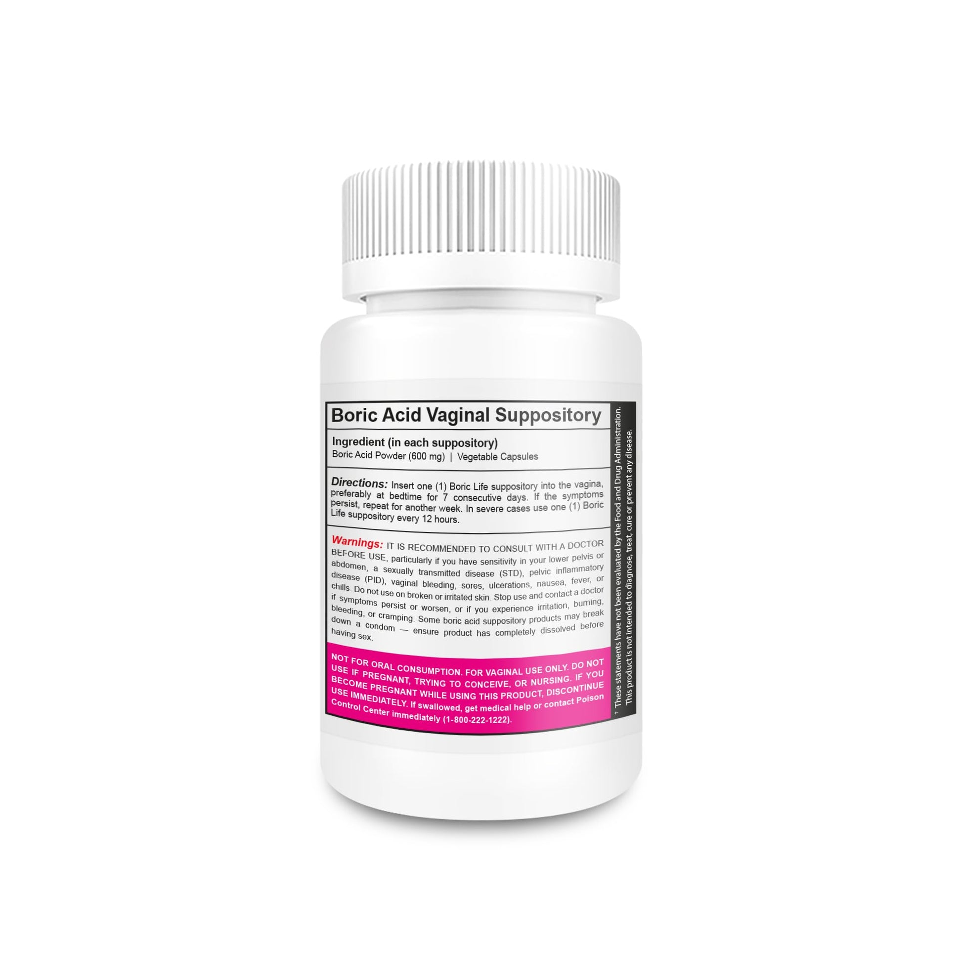 NutraBlast Boric Acid Suppositories - 100% Pure Made in USA - Boric Life Intimate Health Support (30 Count) NutraBlastBuy Supplements Australia