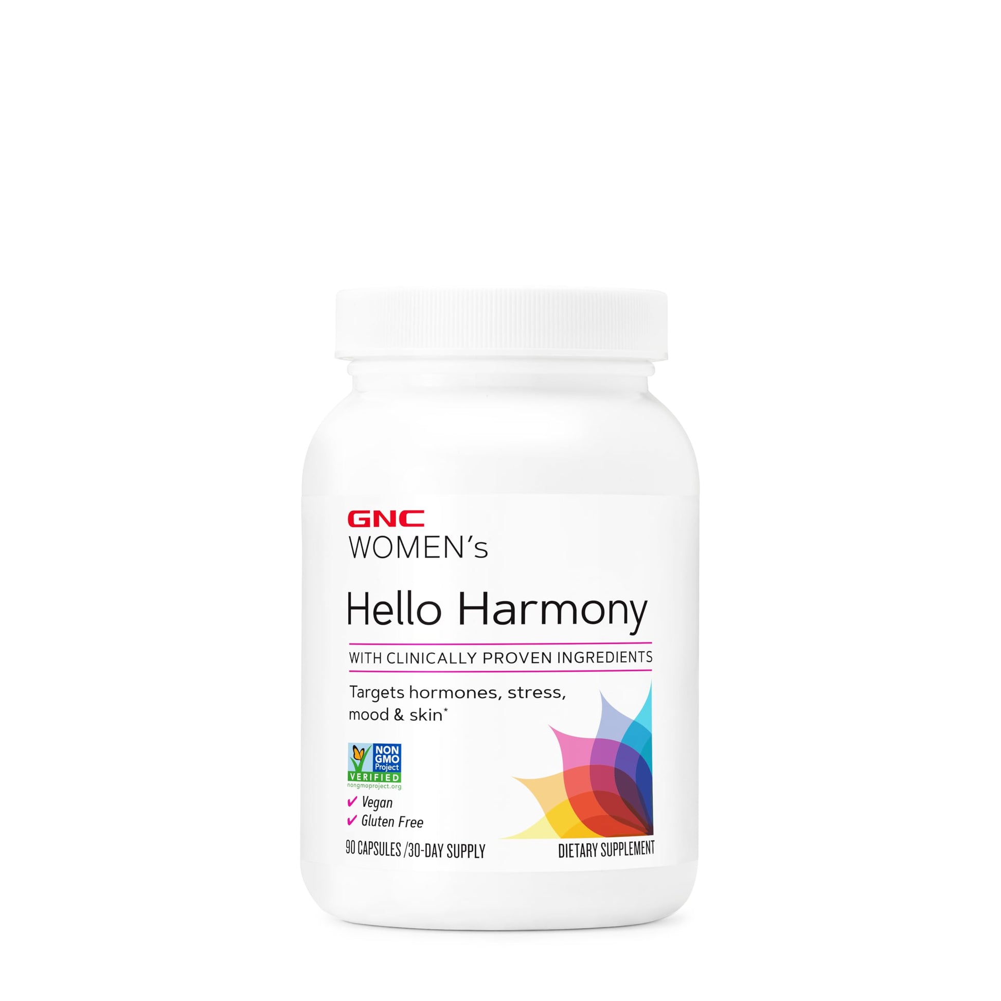 GNC Women's Hello Harmony | Clinically Proven Hormonal Support for Women | Supports Mood, Skin, and Stress Management | Vegan and Gluten Free | 90 Count GNCBuy Supplements Australia