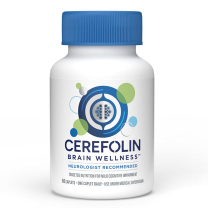 Cerefolin Brain Wellness, Targeted Nutrition for Cognitive Support, Improves Memory, Focus & Concentration, L-Methylfolate, NAC, B12, Neurologist Recommended (60 Count) CerefolinBuy Supplements Australia