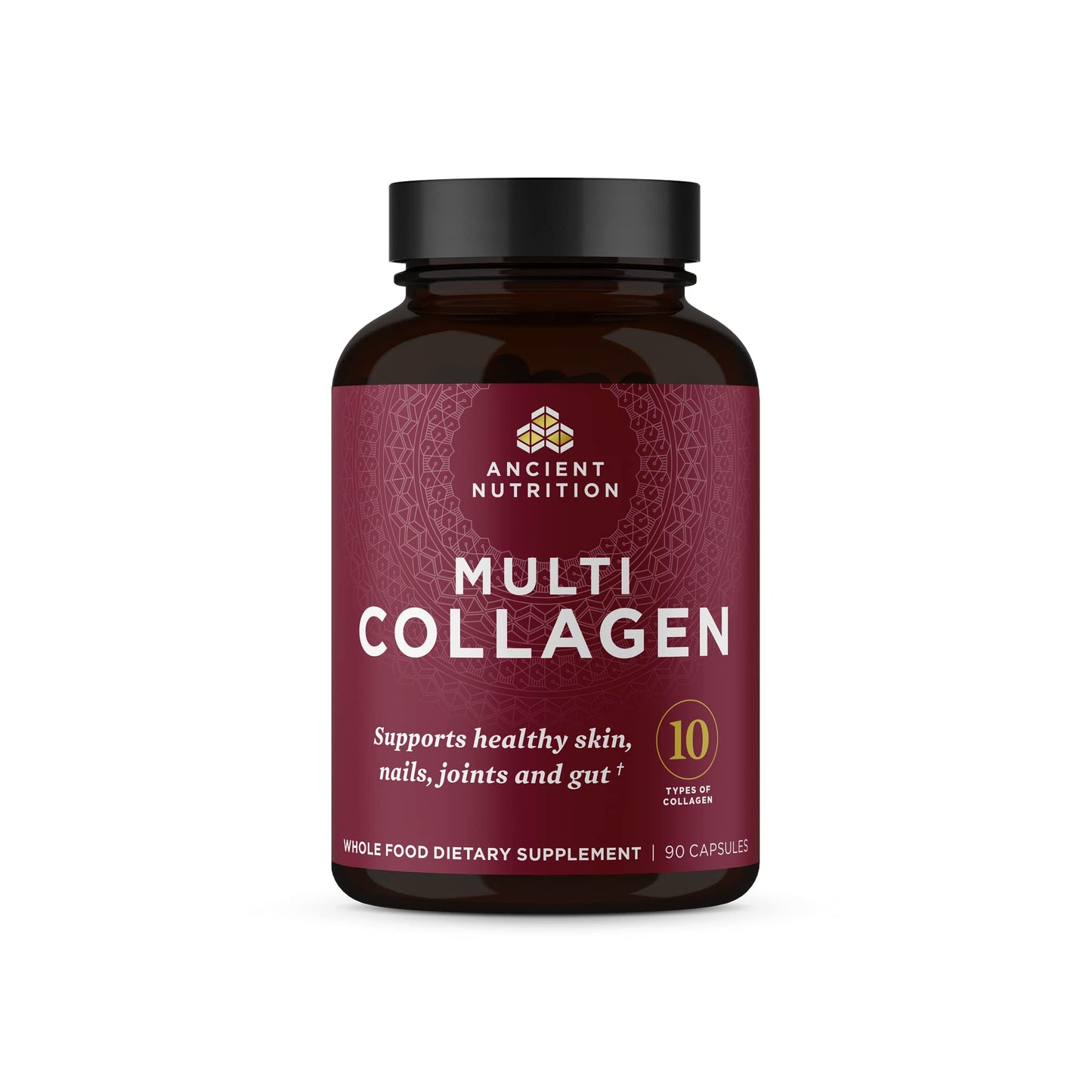 Ancient Nutrition Collagen Peptides Pills, Hydrolyzed Multi Collagen Supplement, Types I, II, II, V & X, Supports Healthy Skin and Nails, Gut Health and Joints, 90 Capsules Ancient Nutrition buy supplements Au