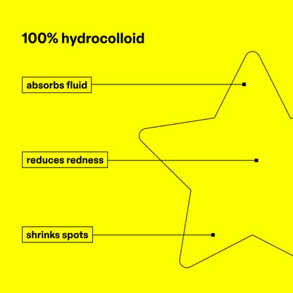 Starface Hydro-Star Pimple Patches + Big Yellow Compact, Clinically Proven Spot Shrinking in 6 Hours, Absorb Fluid and Reduce Redness, Hydrocolloid, Vegan and Cruelty-Free Skincare (32 Count) Starface WorldBuy Supplements Australia