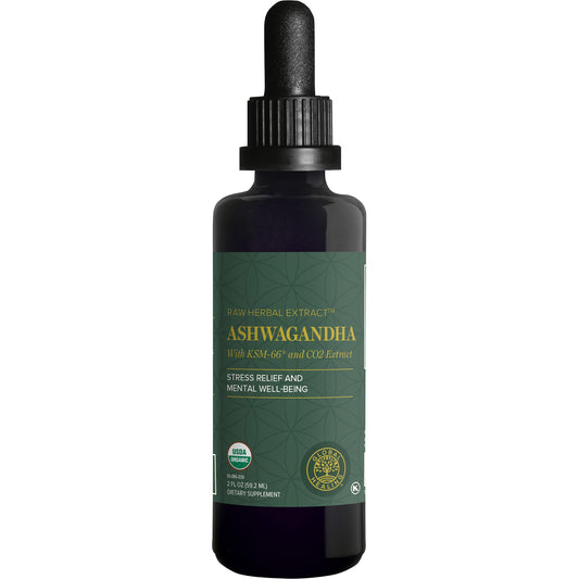 Global Healing Center - Organic Ashwagandha Supplements Drops - KSM-66 Ashwagandha Extra Strength for Men & Women, Helps Promote Relief from Stress, Mood Support, Organic (2 Fl Oz) Global Healing CenterBuy Supplements Australia