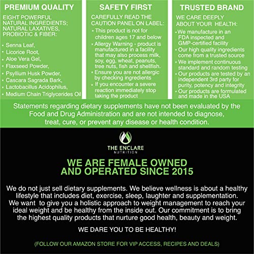 Colon Cleanser Detox. Premium 15 Day Fast-Acting Detox Cleanse Diet Pills, Probiotic THE ENCLARE NUTRITIONBuy Supplements Australia