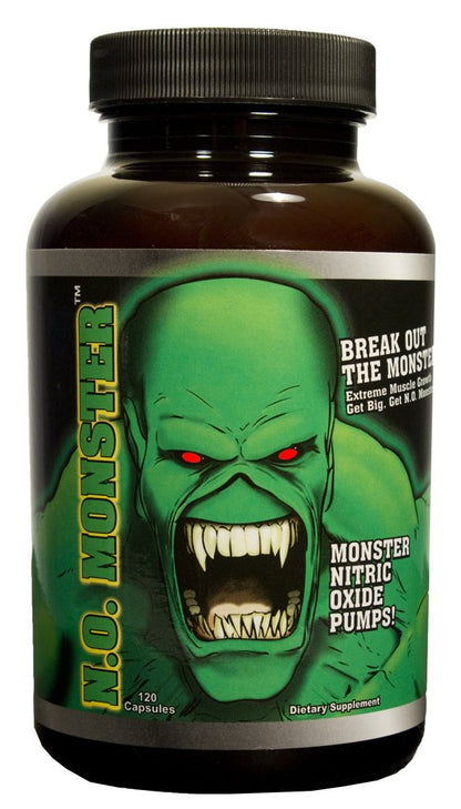 Colossal Labs Nitric Oxide Booster with L-Arginine, Extreme Pumps to Build Strength and Muscle, Pre-Workout, 120 Capsules per Bottle