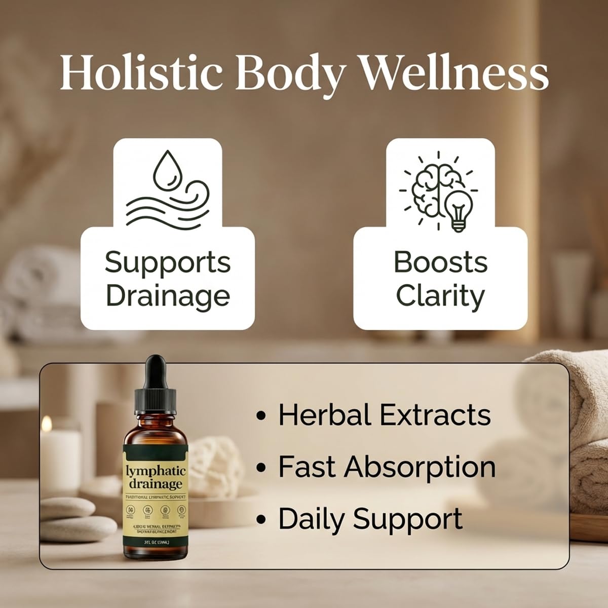 Lymphoria Lymphatic Drainage Drops, Lymphatic System Support, Immune System, Vegan & Non-GMO, Natural Herbal Blends (59ML/2FL.OZ) Gloramd Serum buy supplements Au