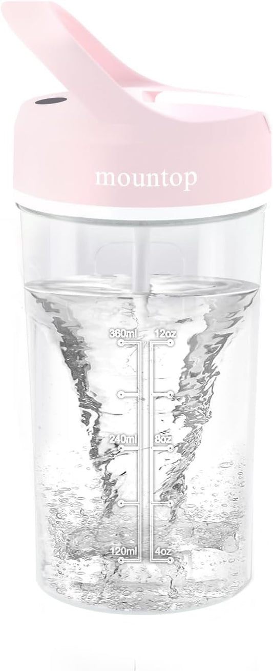 mountop Electric Protein Shaker Bottle, 18oz Rechargeable Blender Bottles