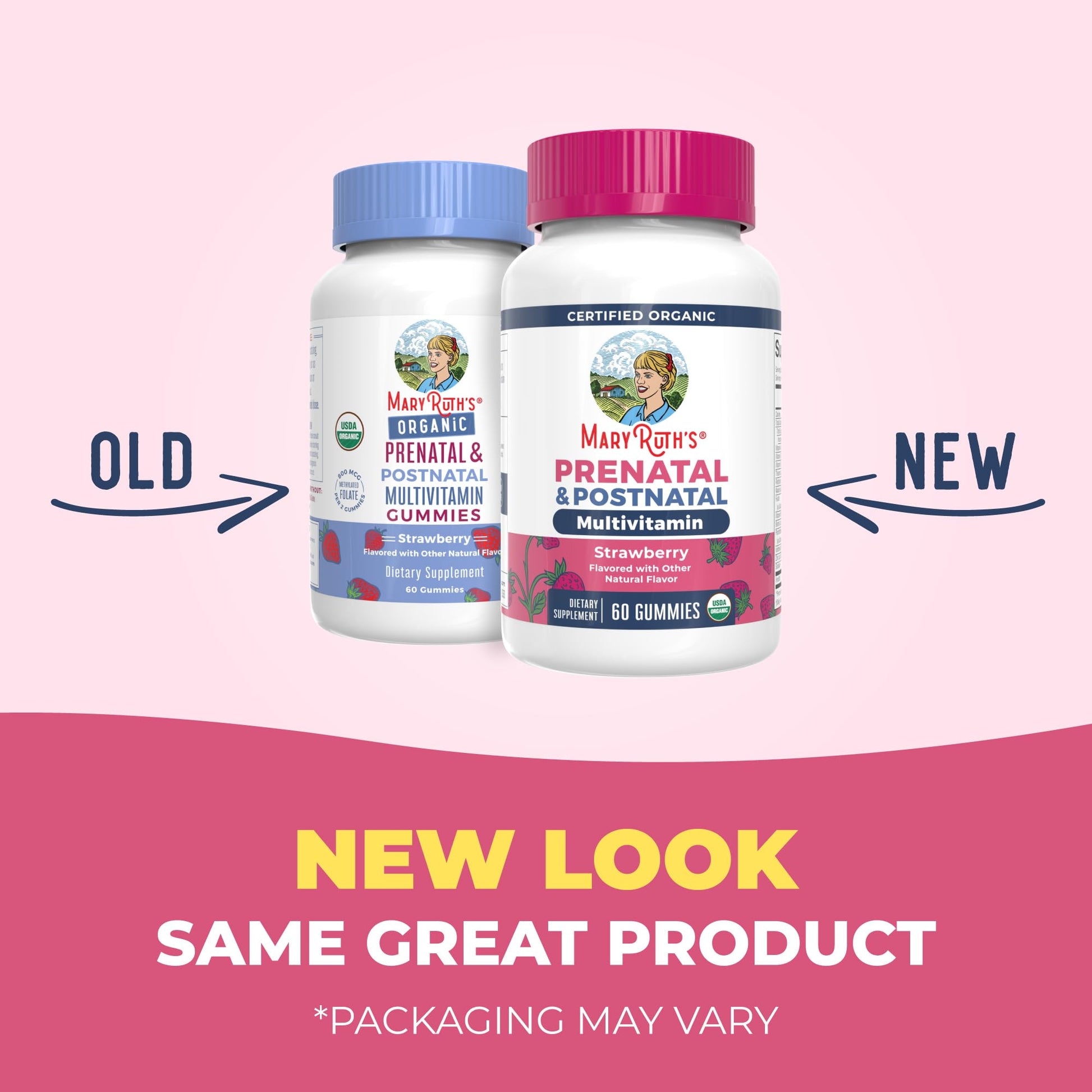 MaryRuth Organics Prenatal Vitamins for Women | USDA Organic Prenatal Gummies | Postnatal Vitamins for Women Breastfeeding | Methylfolate 800 mcg DFE | Iodine | Vegan | Non GMO | 30 Servings MARYRUTH'SBuy Supplements Australia