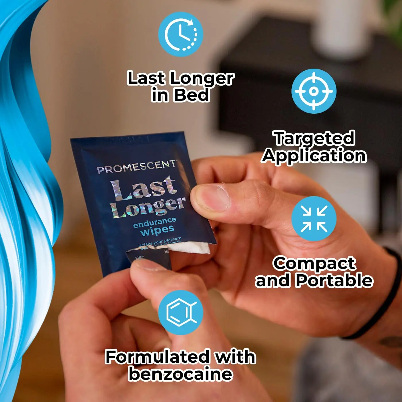 Promescent Delay Wipes Sexual Enhancer for Men to Last Longer in Bed, Extended Climax Control with Benzocaine for Male Genital Desensitizing - Increase Duration (7 Count) Promescent buy supplements Au