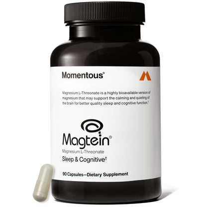 Momentous Magtein Magnesium L-Threonate - Brain & Rest Support Supplement - Boosts Cognitive Function & Sleep Quality