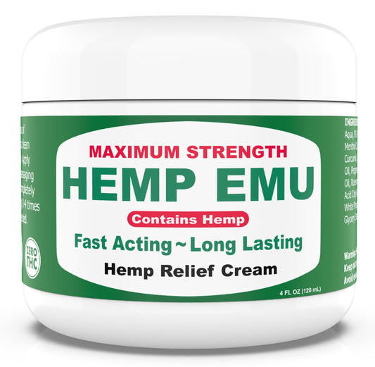 Hemp Emu Hemp Cream – 4oz Cream Hemp EmuBuy Supplements Australia