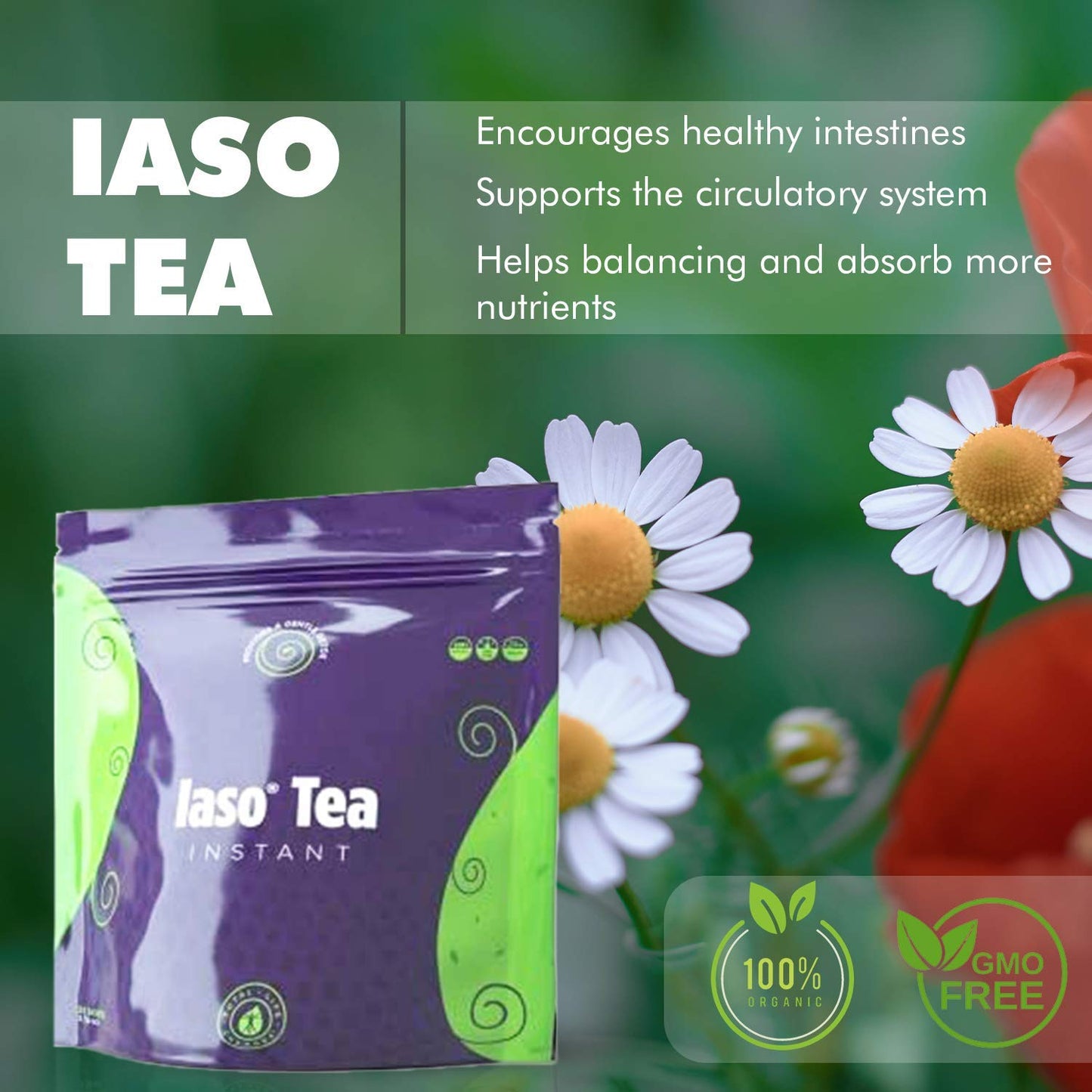 TLC Total Life Changes IASO Natural Detox Instant Herbal Tea - Expiration Date on the Top Total Life ChangesBuy Supplements Australia