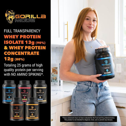 Gorilla Mode Premium Protein - Chocolate Peanut Butter / 24 Grams of Protein/Recover Gorilla MindBuy Supplements Australia