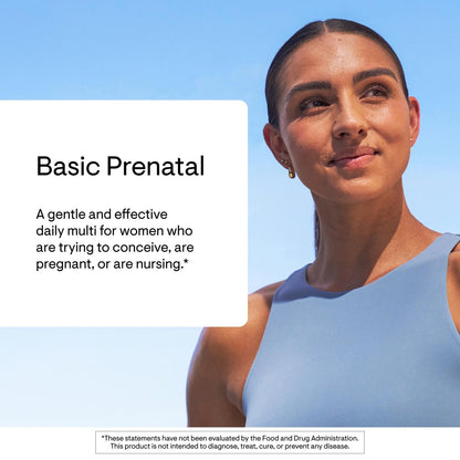 THORNE - Basic Prenatal - Well-Researched Folate Multi for Pregnant and Nursing Women Includes 18 Vitamins and Minerals, Plus Choline - Gluten, Dairy & Soy-Free - 90 Capsules - 30 Servings THORNEBuy Supplements Australia