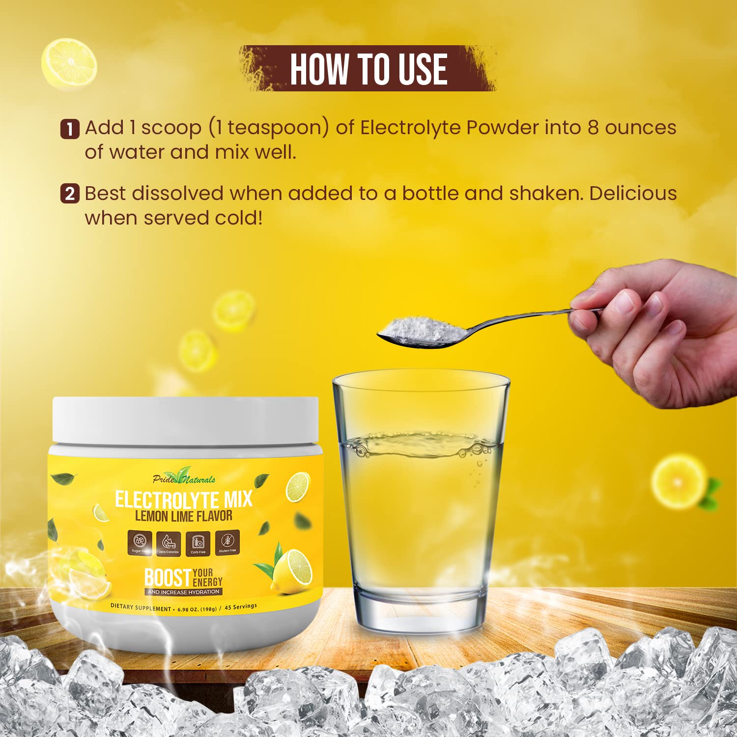 Electrolyte Powder - Refreshing Workout Recovery Electrolytes, Sugar Free, Gluten Free Pride Naturals, IncBuy Supplements Australia