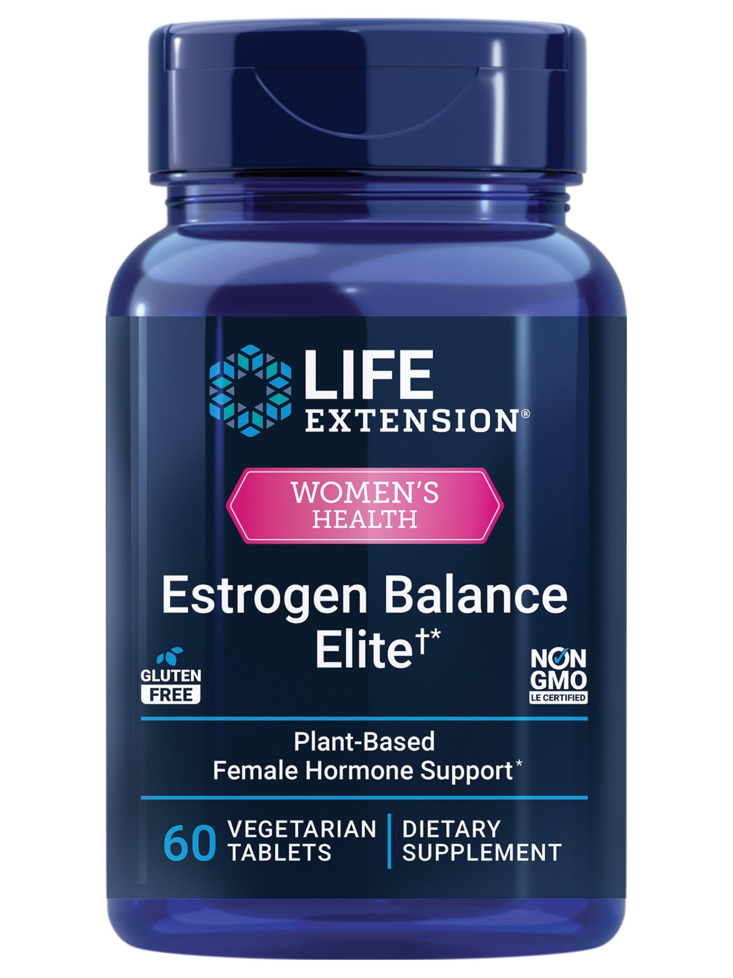 Life Extension Estrogen Balance Elite, Menopause Support Supplement, Hormone Balance, hot Flashes, Night Sweats, Vaginal Dryness, Gluten-Free, Non-GMO, Vegetarian, 60 Tablets. Life ExtensionBuy Supplements Australia